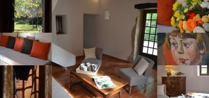 Dans le salon de la suite Pagnol, on prend le temps pour lire un livre.