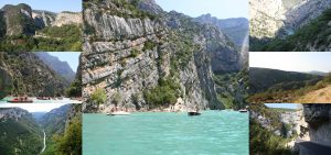 La Campagne Chastel, maison d'hôtes et gîte à Aix-en-Provence suggère la visite Verdon, à deux heures des splendides gorges du Verdon, canyons creusés par la rivières, réputés pour le canoë et le kayak.